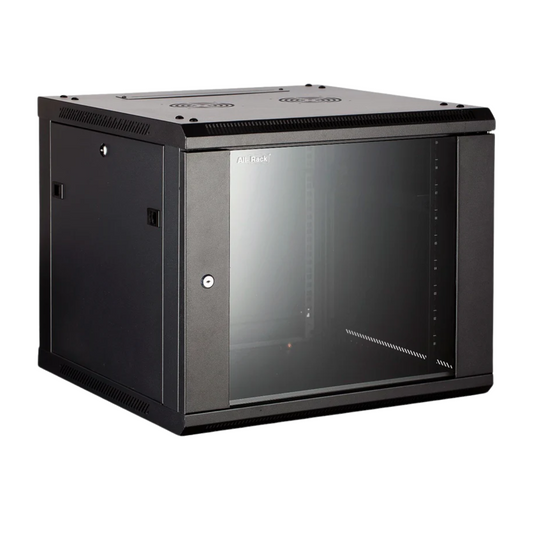 9U Wall Mounted Data Cabinet / Data Rack | 450mm Deep – Black