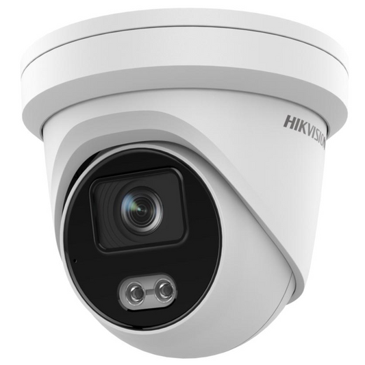 Hikvision DS-2CD3347G2-LSU (2.8mm) 4MP ColorVu Fixed Turret IP Camera with Built-In Mic