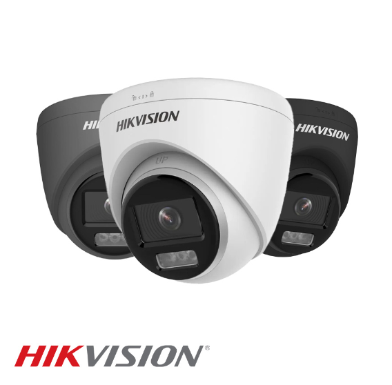 5mp 4ch Hikvision ColorVu Smart Hybrid System 2x 24hr Colour POC DVR Camera Kit