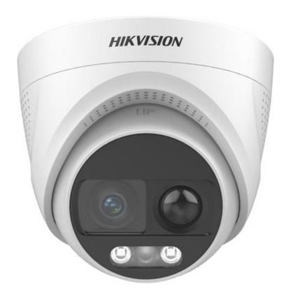 4K Hikvision ColorVu PIR Siren Fixed Turret AOC Camera DS-2CE72UF3T-PIRXO