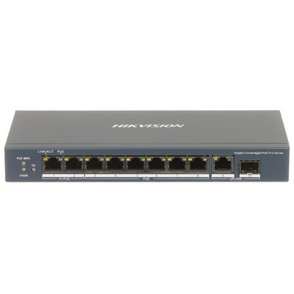 Hikvision 8-Port Unmanaged Fast PoE Switch DS-3E0510HP-E – Reliable &amp; Efficient Power Distribution