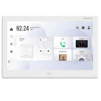 Hikvision DS-KH9510-WTE1-B 10-Inch Touch Screen Indoor Video Intercom Station | Android App Support & Third-Party Software Integration