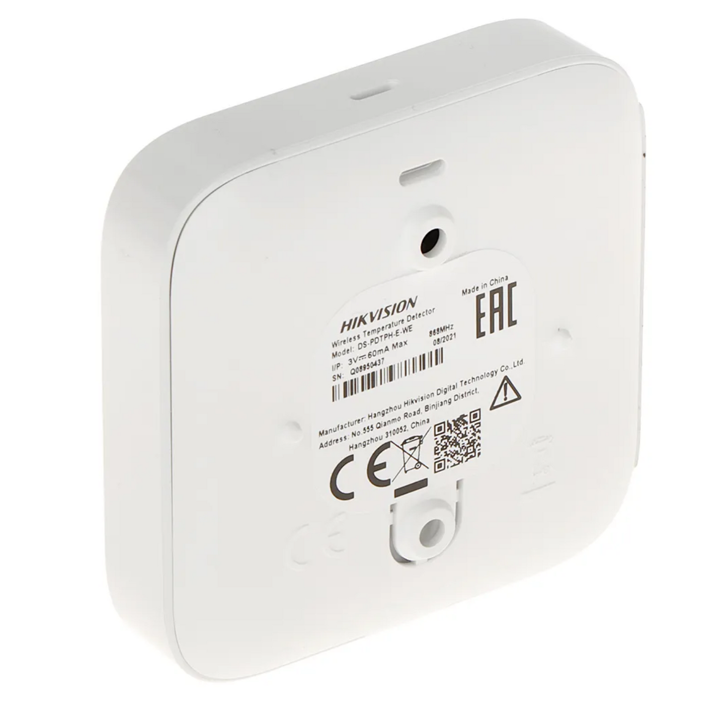 Hikvision AX Pro Series Wireless Temperature and Humidity Detector DS-PDTPH-E-WE