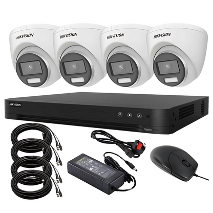 Hikvision 8MP 4K ColorVu Cctv Kit - 24/7 Full-Color Surveillance, 4x Cameras - 8 Channel Dvr