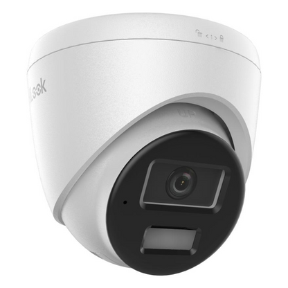 8MP Hikvision HiLook Smart Hybrid ColorVu IP PoE Turret Camera with Built-In Mic (Model: IPC-T280HA-LUF/SL-2.8MM)