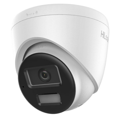 8MP Hikvision HiLook Smart Hybrid ColorVu IP PoE Turret Camera with Built-In Mic (Model: IPC-T280HA-LUF/SL-2.8MM)